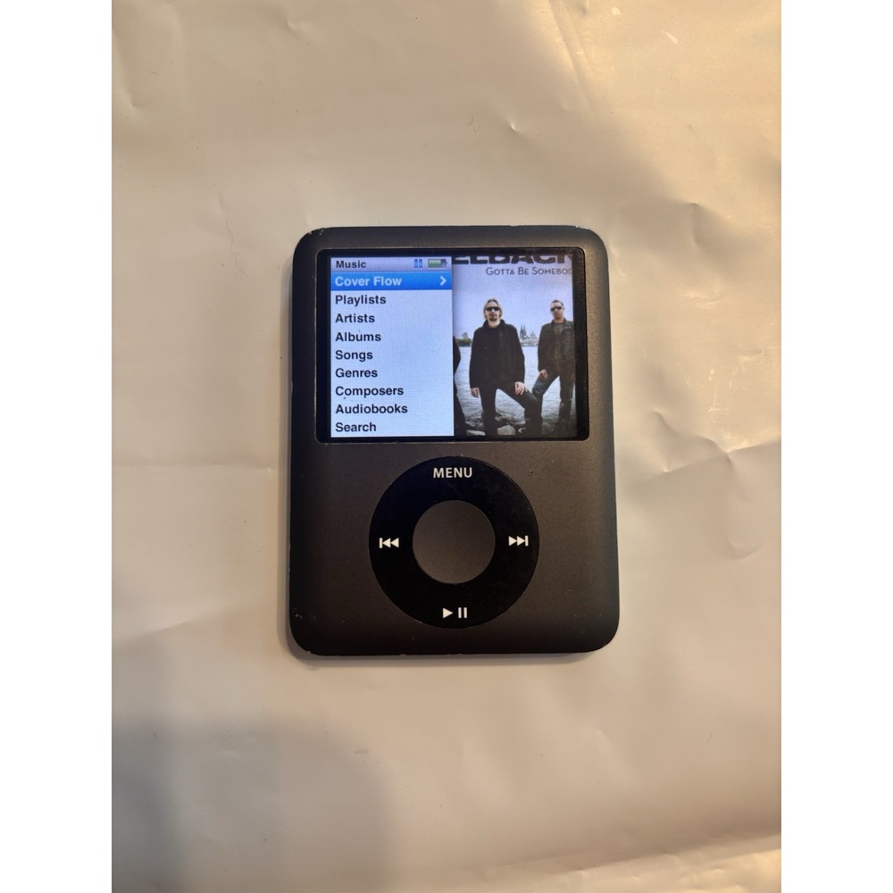 Apple iPod Nano 3rd Gen 8GB Black MB261LL/A A1236 Tested Working